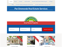 Tablet Screenshot of patsimmonds.com